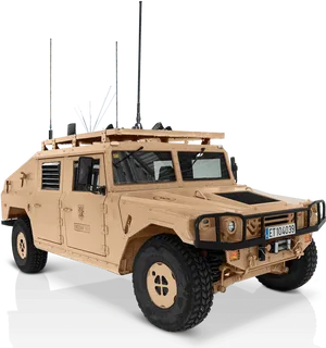 Military_ Hummer_ Vehicle_ Profile_ View PNG