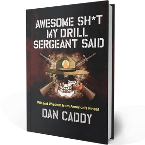 Military Humor Book Cover Dan Caddy PNG image