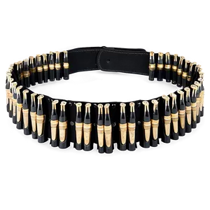 Military-style Bullet Belt Png Ibt40 PNG image