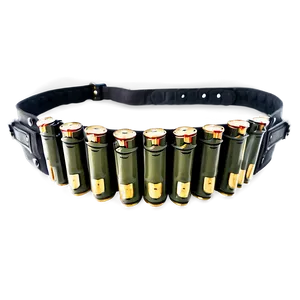 Military-style Bullet Belt Png Mgh PNG image