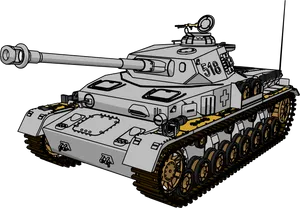 Military Tank Illustration PNG image