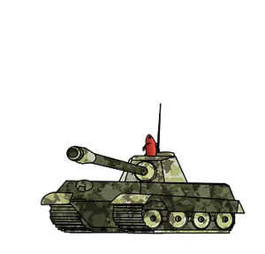 Military Tank Illustration PNG image