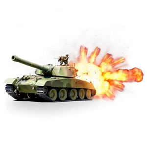 Military Tank Shell Explosion PNG Vxw PNG