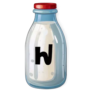 Milk Bottle Illustration Png 06212024 PNG image