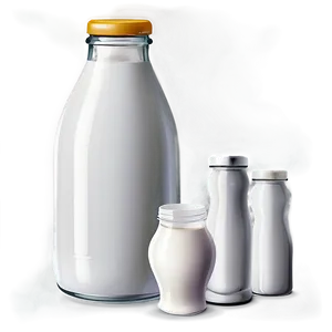 Milk Bottle Vector PNG 06212024