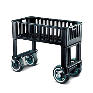 Milk Crate On Wheels Png 06272024 PNG image