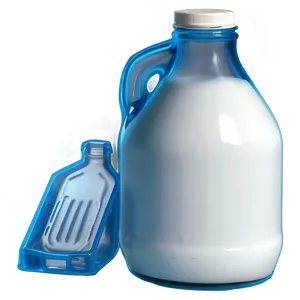 Milk Gallon Side View PNG Jji