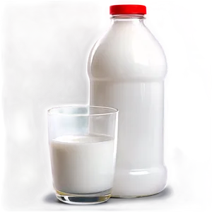 Milk Gallon With Glass PNG Mfi