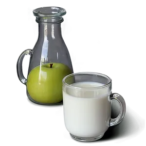 Milk Glass In Kitchen Setting PNG 06262024