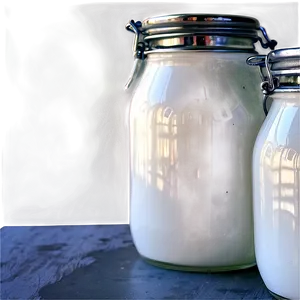 Milk Glass In Kitchen Setting PNG 26