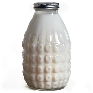 Milk Glass With Cream Top PNG Opf
