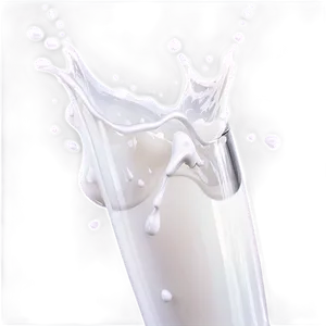 Milk Splash With Drops Png Vwt PNG image