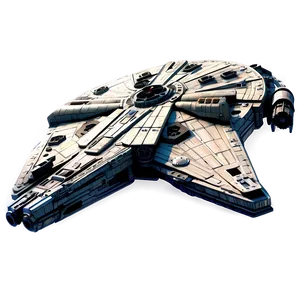 Millennium Falcon Chase Scene PNG 06122024