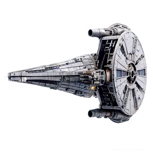 Millennium Falcon In Action Png 06122024 PNG image