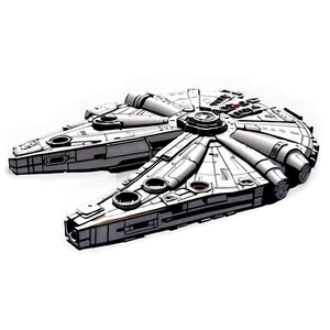 Millennium Falcon In Action PNG Rss