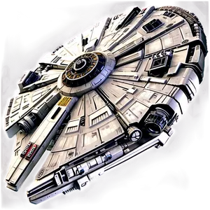 Millennium Falcon Movie Poster Png 06122024 PNG image