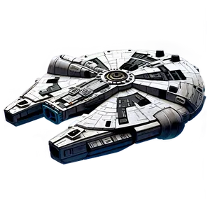 Millennium Falcon Tribute Art PNG 10
