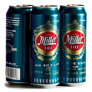 Miller High Life Beer Can Png 06272024 PNG image