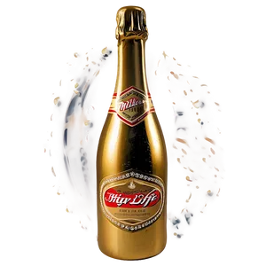 Miller High Life Champagne Bottle Png 06272024 PNG image