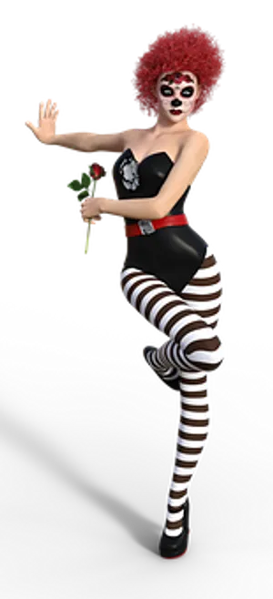 Mime Artist3 D Character