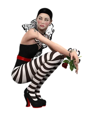 Mime Artist3 D Rendering