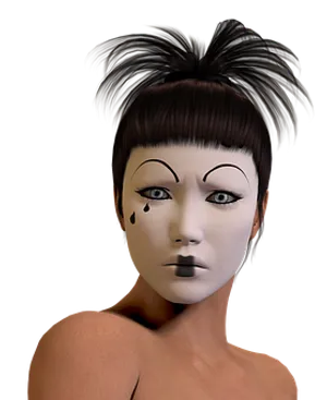 Mime Artist3 D Rendering