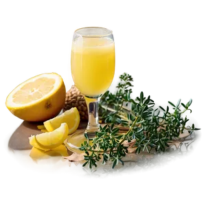 Mimosa With Thyme And Lemon PNG 27