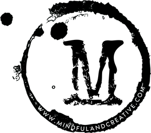 Mindful And Creative Coffee Stain Logo PNG