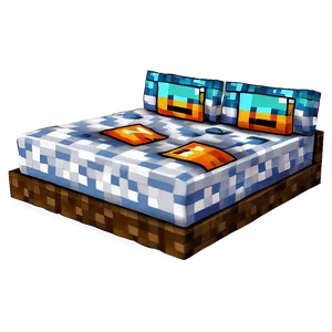 Minecraft Bed Artwork PNG 06122024