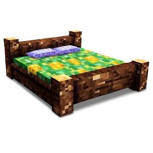 Minecraft Bed Building PNG Aro