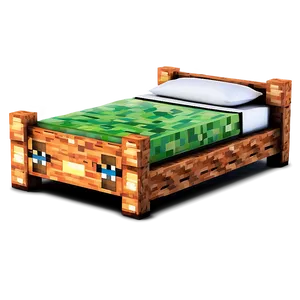 Minecraft Bed For Kids PNG Fhe