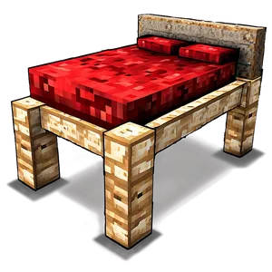 Minecraft Bed Frame PNG 25