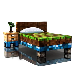 Minecraft Bed Front View PNG Nwy65 PNG