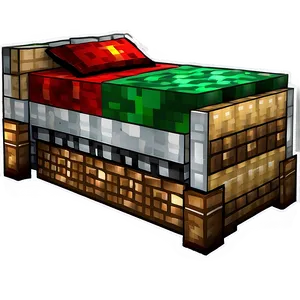 Minecraft Bed In Cave PNG Xqu50 PNG