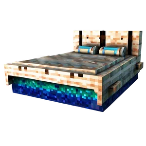 Minecraft Bed Underwater PNG 06122024