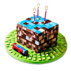 Minecraft Birthday Cake Png 06132024 PNG image