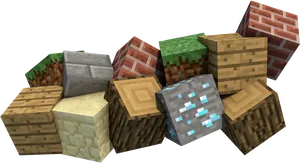 Minecraft Blocks Collection PNG image