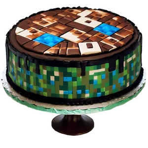 Minecraft Cake Edible Image Png 06132024 PNG image