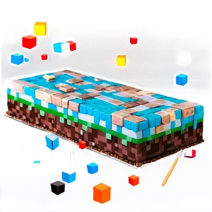Minecraft Cake Kit PNG Mxc25