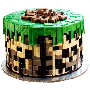 Minecraft Cake Side View Png 06132024 PNG image