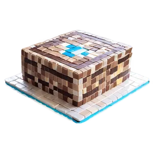 Minecraft Cake Simple Design PNG 42