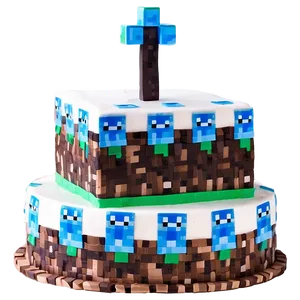 Minecraft Cake Simple Design PNG 69 PNG