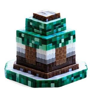 Minecraft Cake Simple Design PNG Smv3 PNG