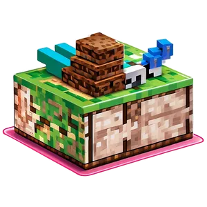 Minecraft Cake Slice Png Tbu PNG image