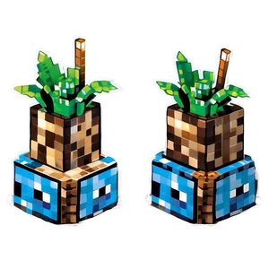 Minecraft Cake Toppers Png 06132024 PNG image