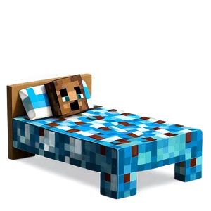 Minecraft Cartoon Bed PNG Rod12 PNG