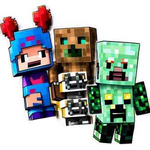 Minecraft Character Collection PNG Pak