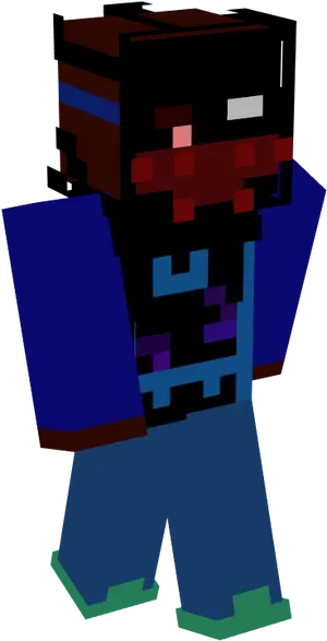 Minecraft_ Character_in_ Darkness