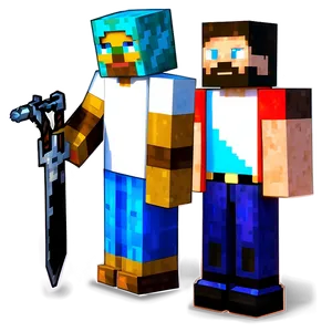 Minecraft Character Models PNG Vni44
