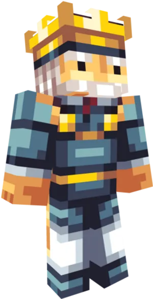 Minecraft_ Character_with_ Crown.png PNG image